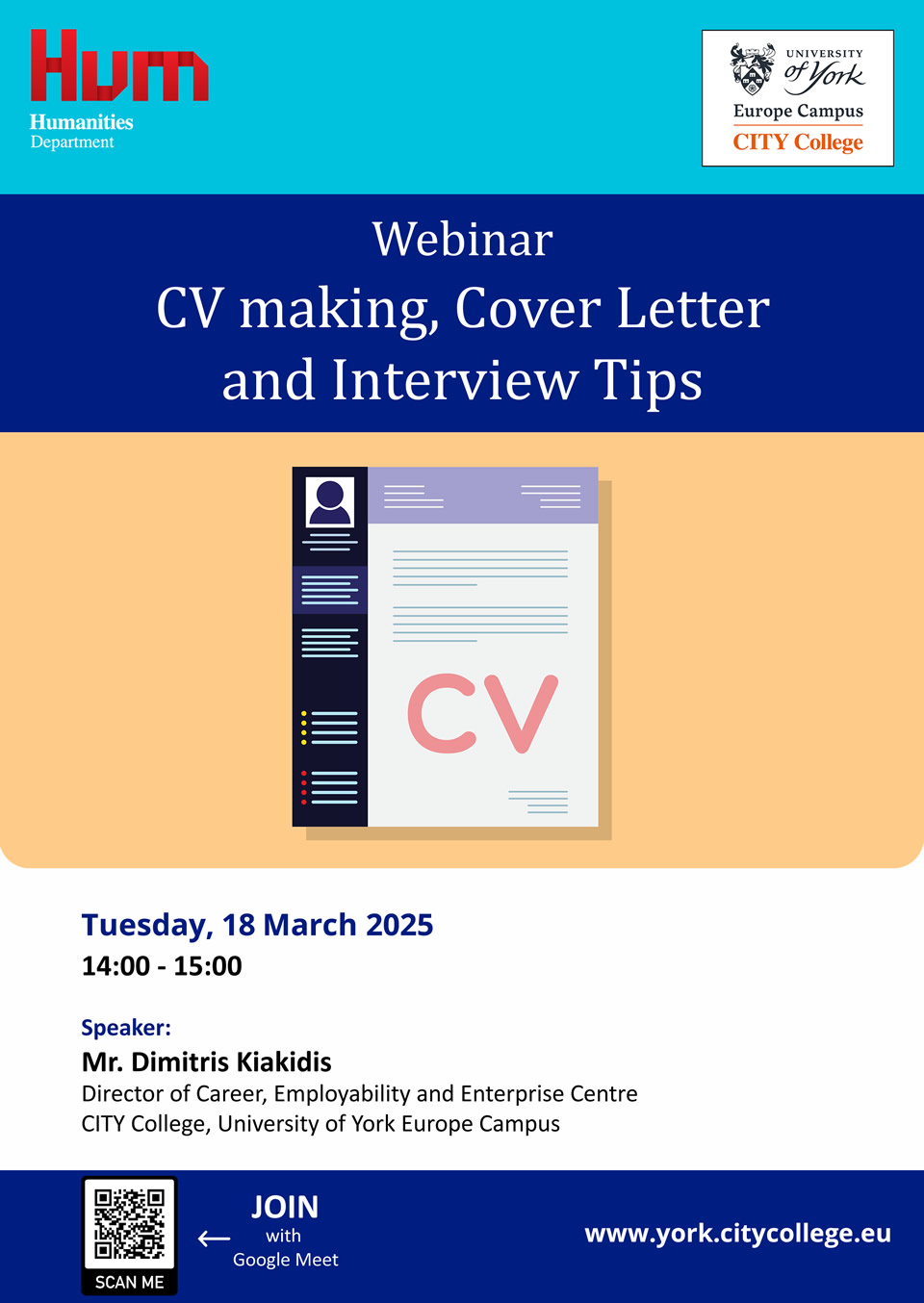 Seminar on CV making, Cover Letter and Interview Tips