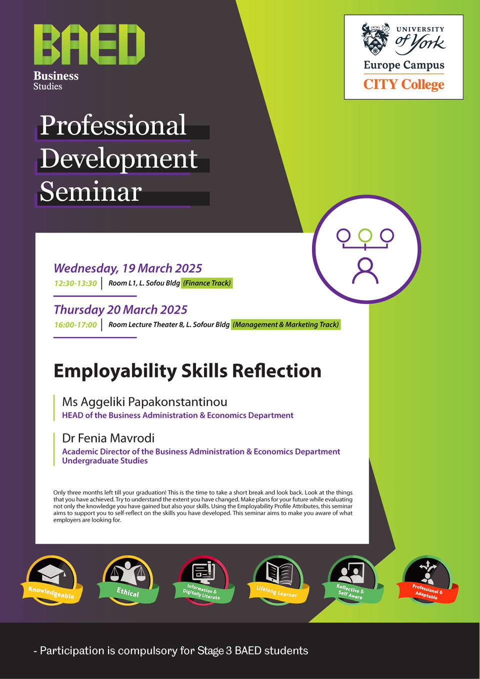 Professional Development Seminar - Employability Skills Reflection