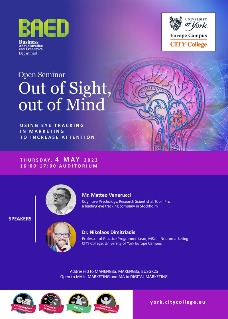 Neuromarketing Seminar - Out of Sight, out of Mind