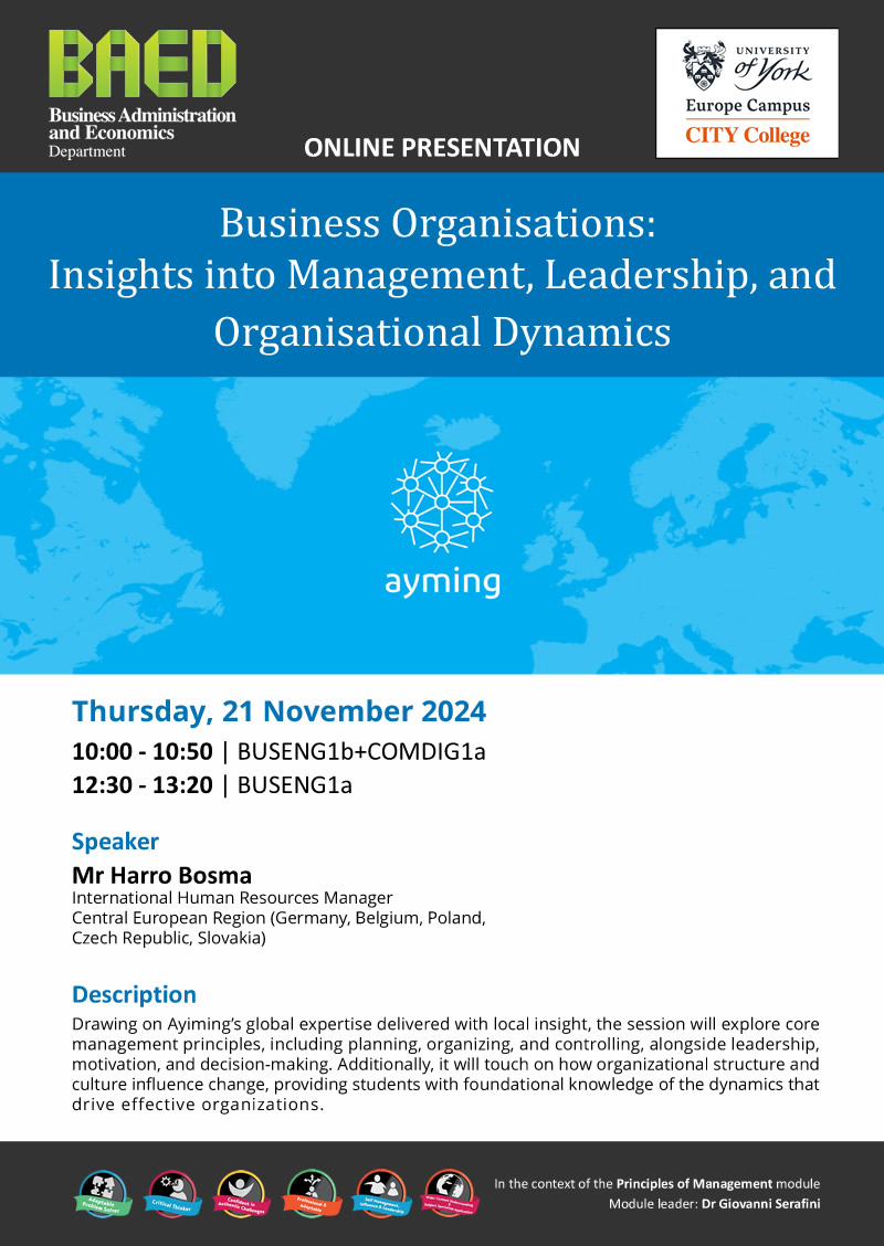 Business Organisations - Insights into Management, Leadership, and Organisational Dynamics