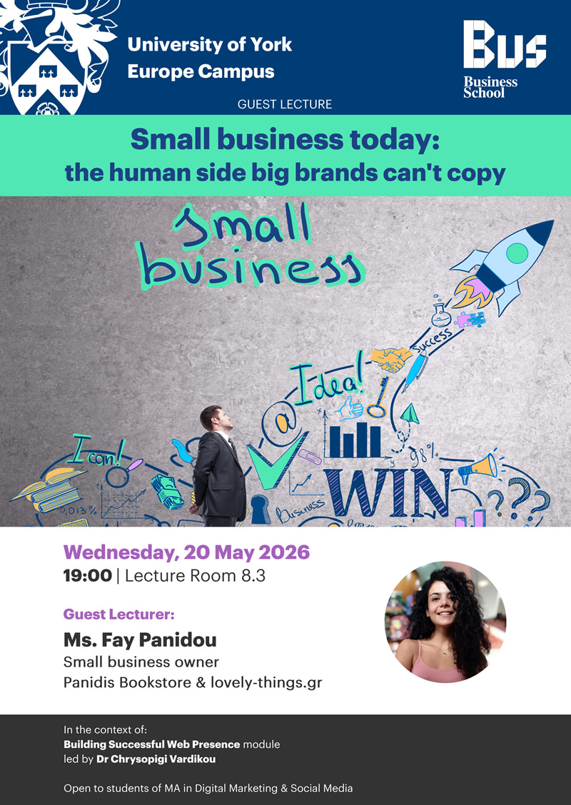 Small business today:
the human side big brands can't copy