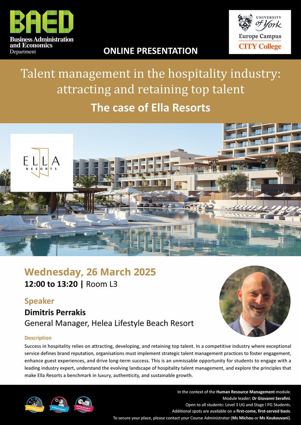 Talent management in the hospitality industry - attracting and retaining top talent