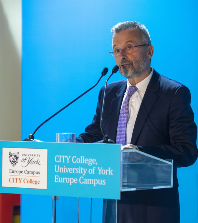 Mr. Yannis Ververidis, President and Principal of CITY College, University of York Europe Campus