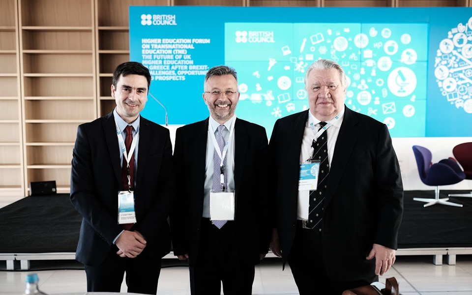 Mr. Ioannis Ververidis, Principal of the International Faculty at the Higher Education Forum on Transnational Education (TNE) in Athens