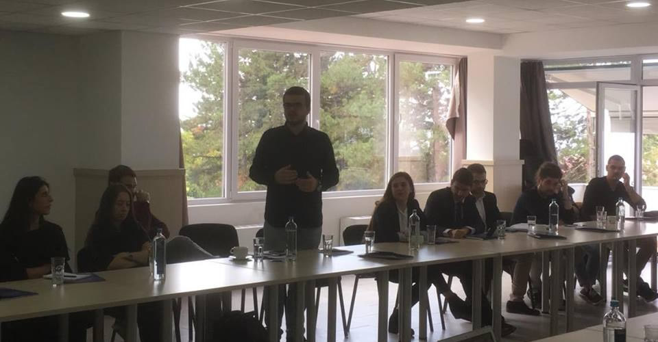 Mr Erigon Kastrati presented on the results of the student workshop