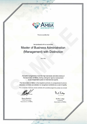 AMBA certificate