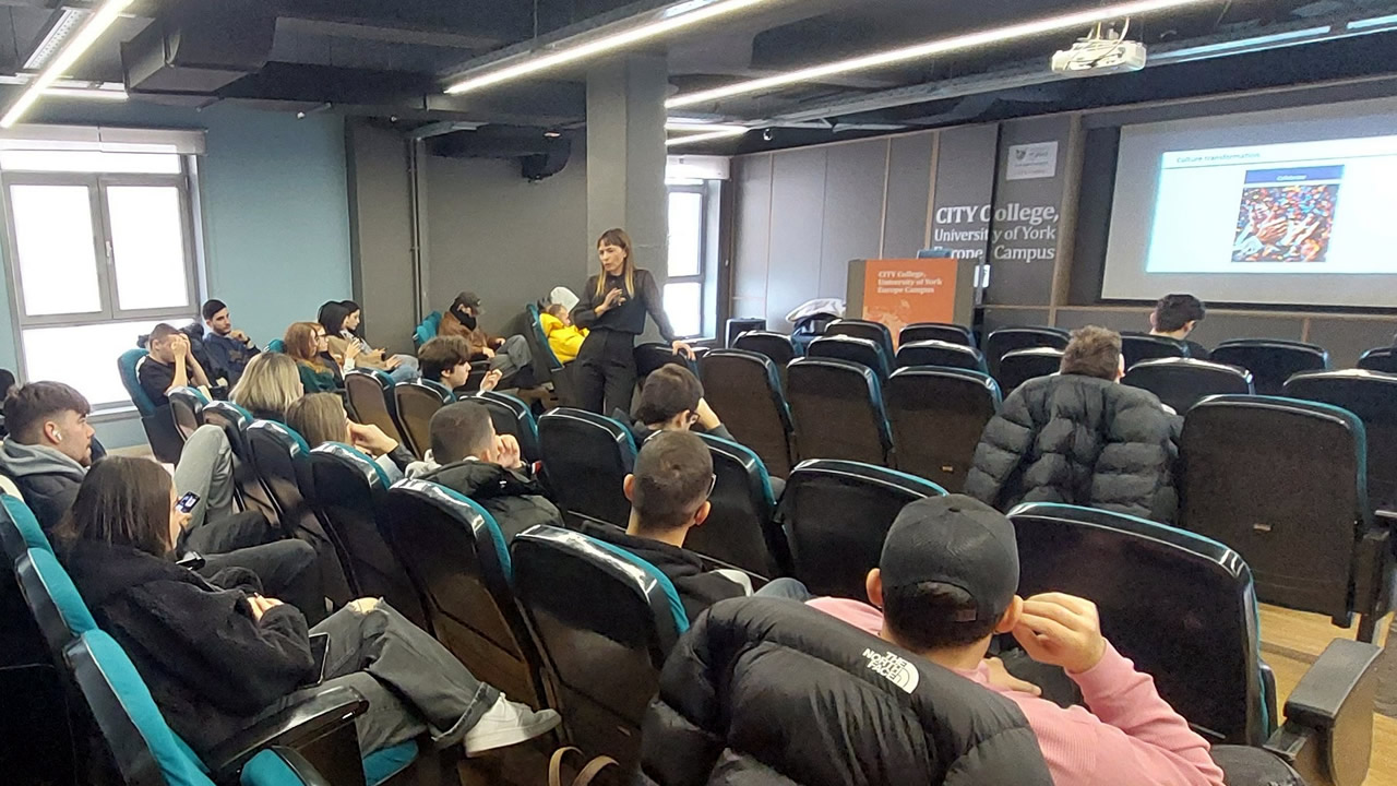 CITY College business students gain real-world insights from Hellenic Dough HR Director