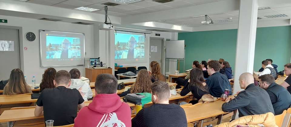 Mr. Perrakis provided students with a firsthand look into the evolving landscape of talent management within the hospitality sector