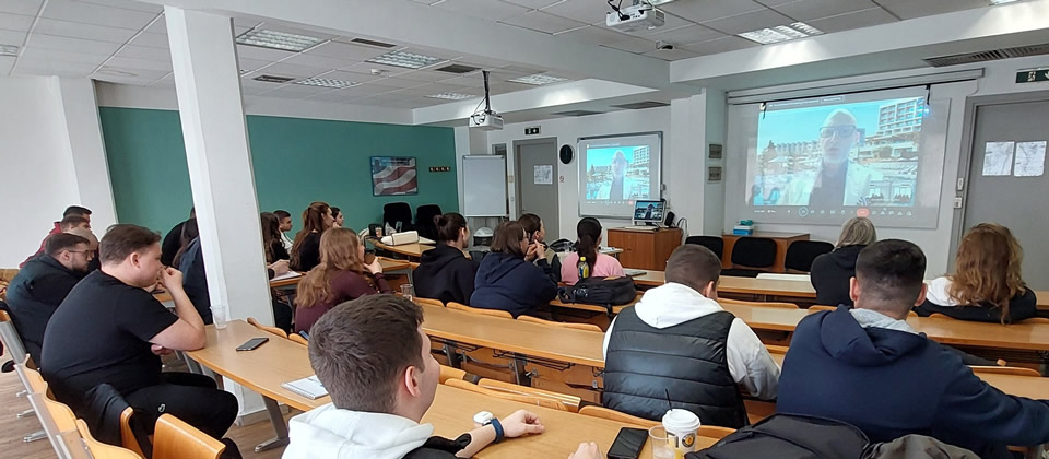 Guest Lecture by Dimitris Perrakis by our Business Administration & Economics Department